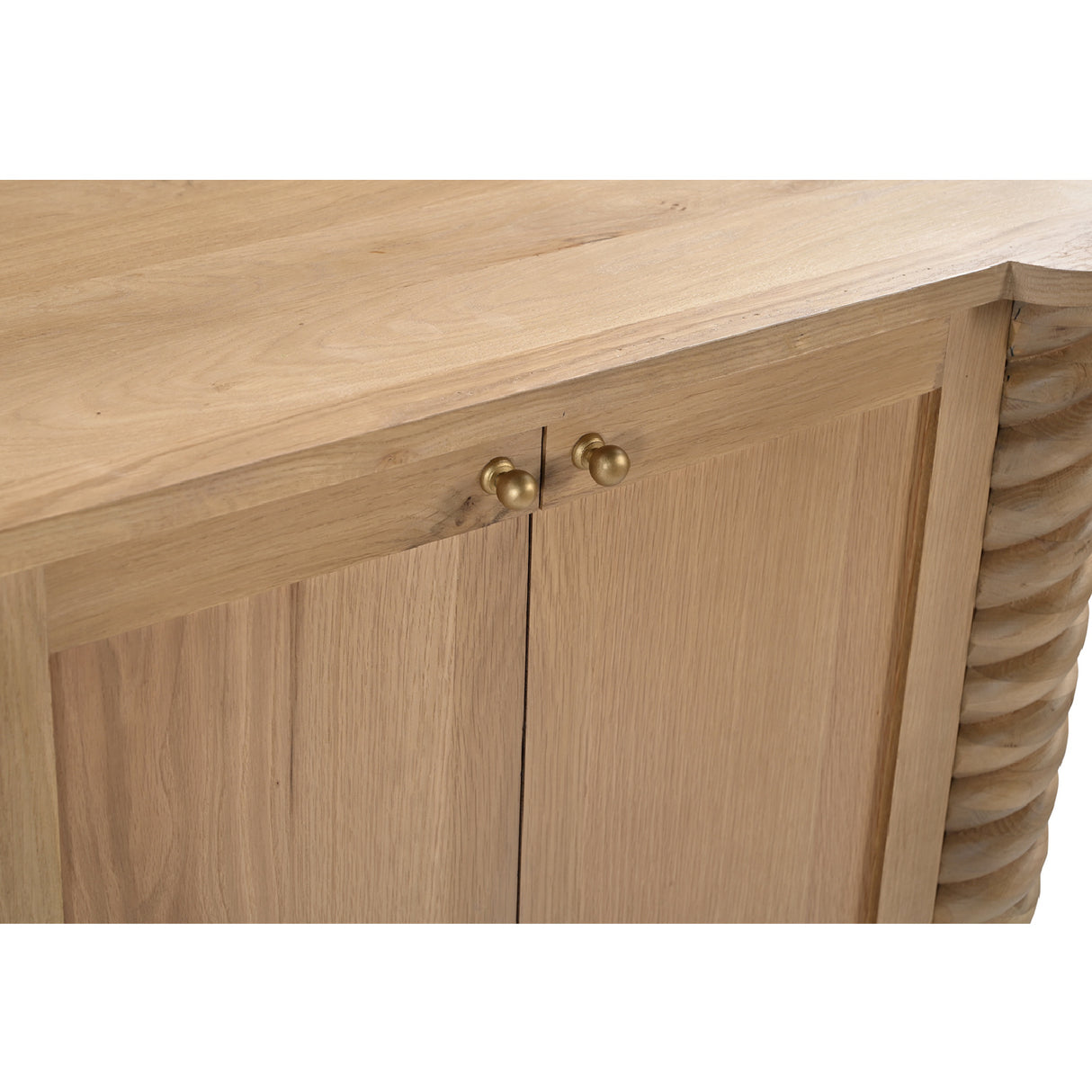   Modern European furniture - Oak Turned-Leg 4-Door Sideboard - www.oroa.com | Oroa.com