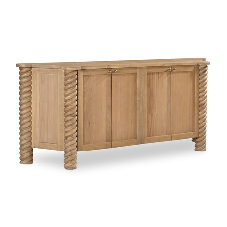   Modern European furniture - Oak Turned-Leg 4-Door Sideboard - www.oroa.com | Oroa.com