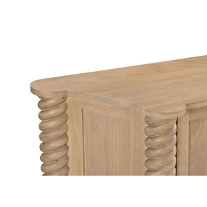  Modern European furniture - Oak Turned-Leg 4-Door Sideboard - www.oroa.com | Oroa.com