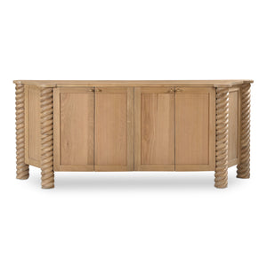   Modern European furniture - Oak Turned-Leg 4-Door Sideboard - www.oroa.com | Oroa.com