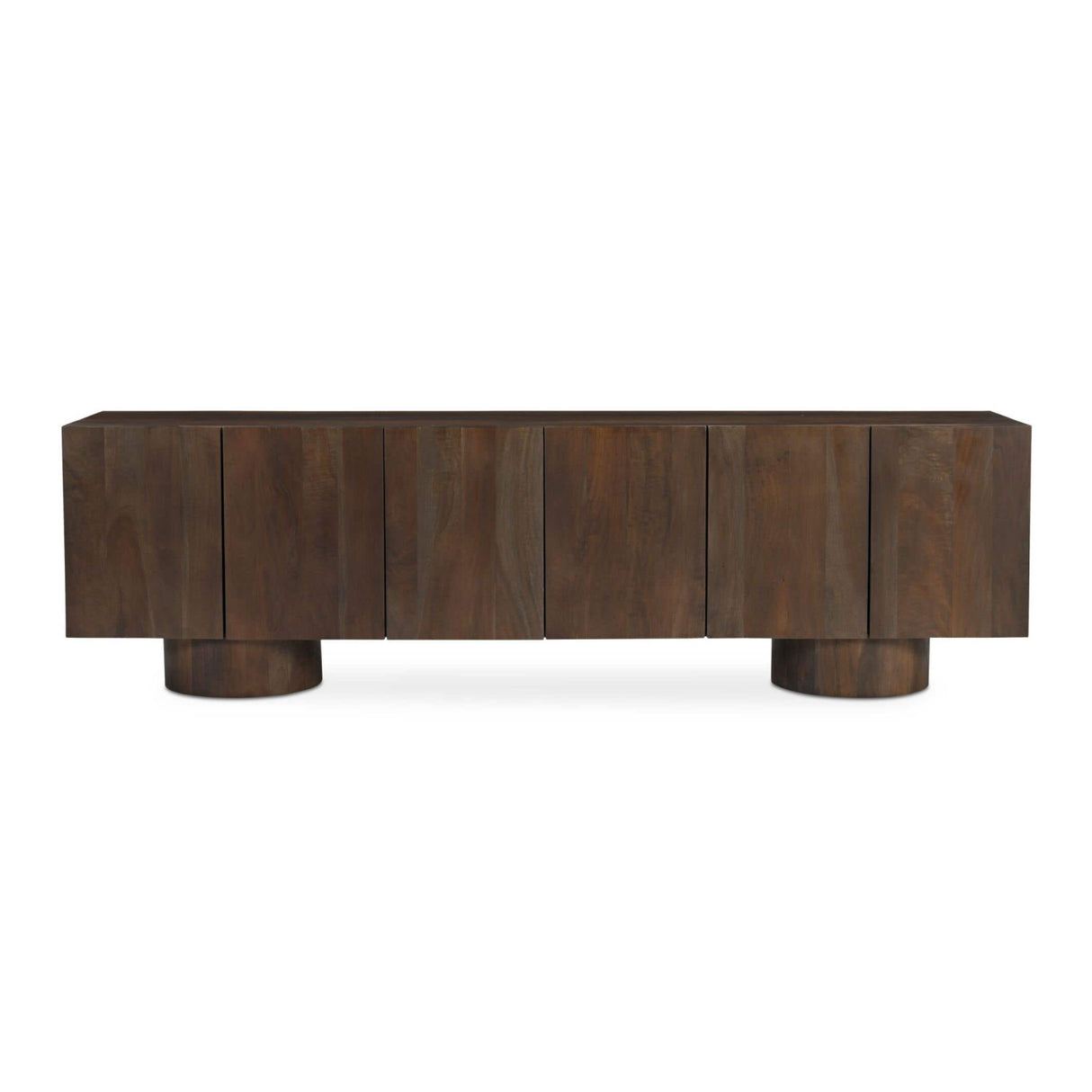  Modern European furniture - Neem Wood 6-Door Media Unit - www.oroa.com | Oroa.com