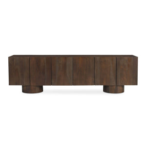   Modern European furniture - Neem Wood 6-Door Media Unit - www.oroa.com | Oroa.com