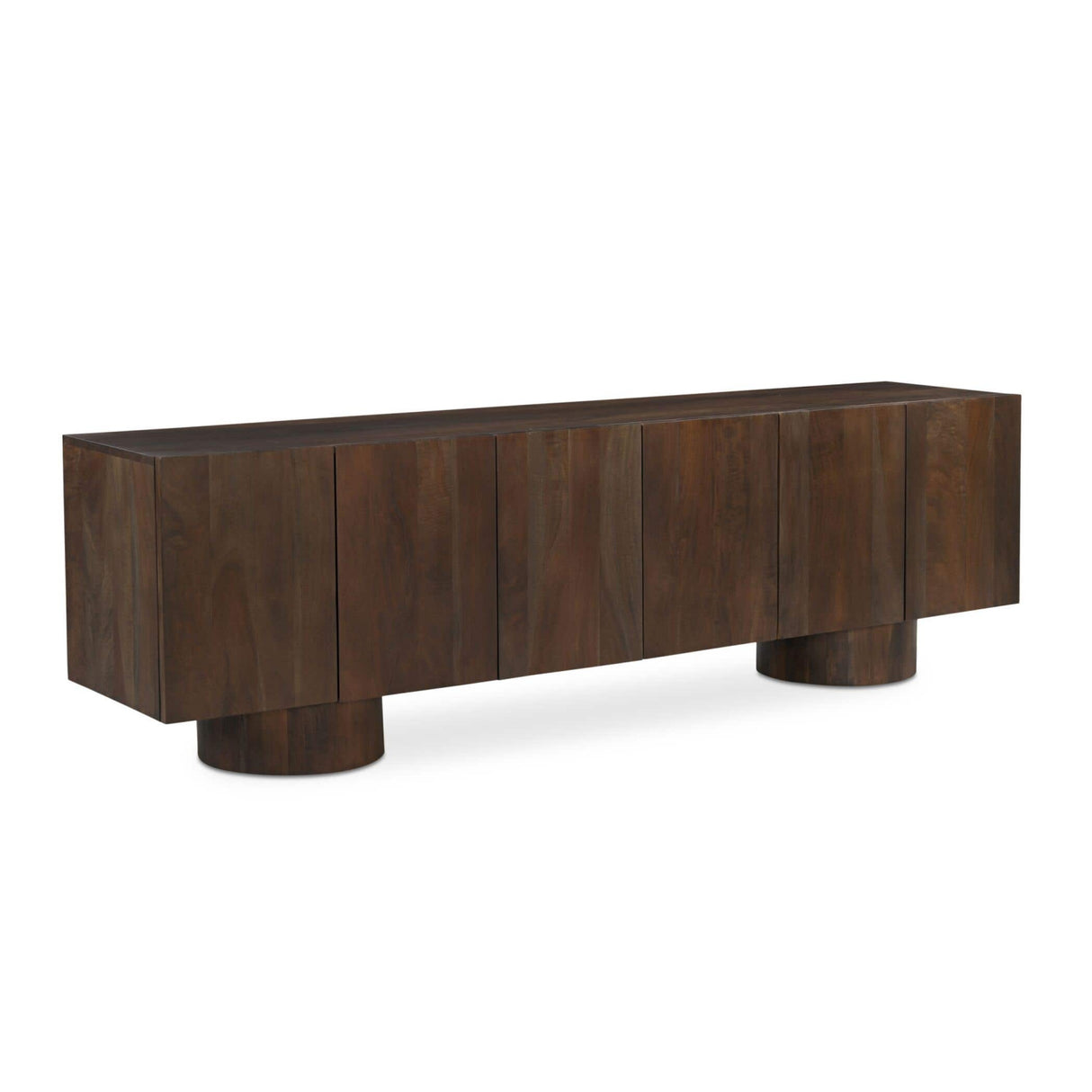   Modern European furniture - Neem Wood 6-Door Media Unit - www.oroa.com | Oroa.com