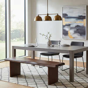   Modern European furniture - Brown Acacia Wood Dining Bench - www.oroa.com | Oroa.com