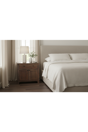   Modern European furniture - Wooden 2-Door Charging Nightstand - www.oroa.com | Oroa.com