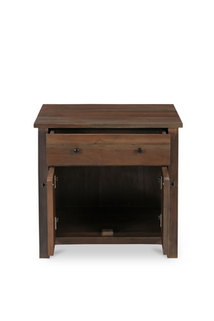   Modern European furniture - Wooden 2-Door Charging Nightstand - www.oroa.com | Oroa.com