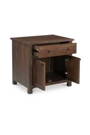   Modern European furniture - Wooden 2-Door Charging Nightstand - www.oroa.com | Oroa.com