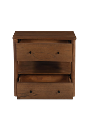   Modern European furniture - 2-Drawer Wooden Charging Nightstand - www.oroa.com | Oroa.com