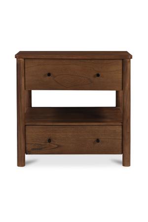   Modern European furniture - 2-Drawer Wooden Charging Nightstand - www.oroa.com | Oroa.com