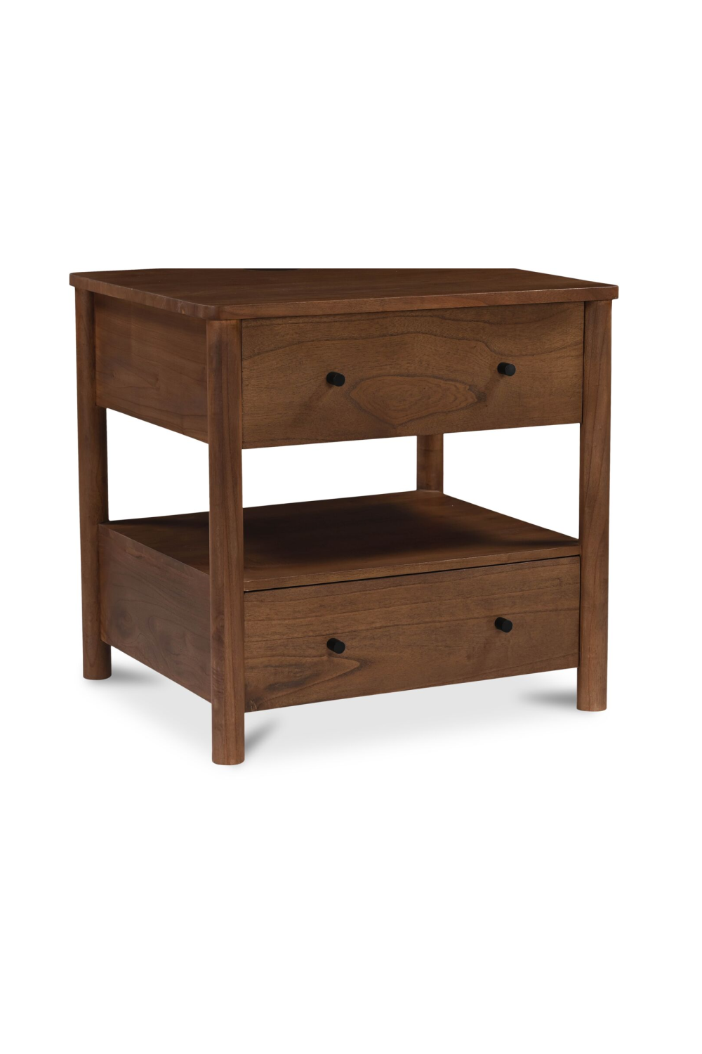   Modern European furniture - 2-Drawer Wooden Charging Nightstand - www.oroa.com | Oroa.com