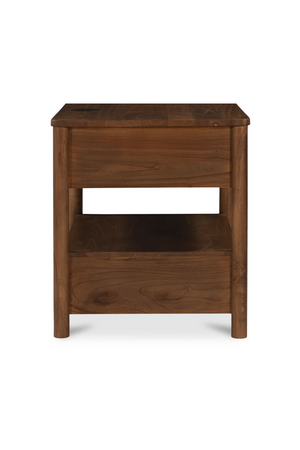  Modern European furniture - 2-Drawer Wooden Charging Nightstand - www.oroa.com | Oroa.com