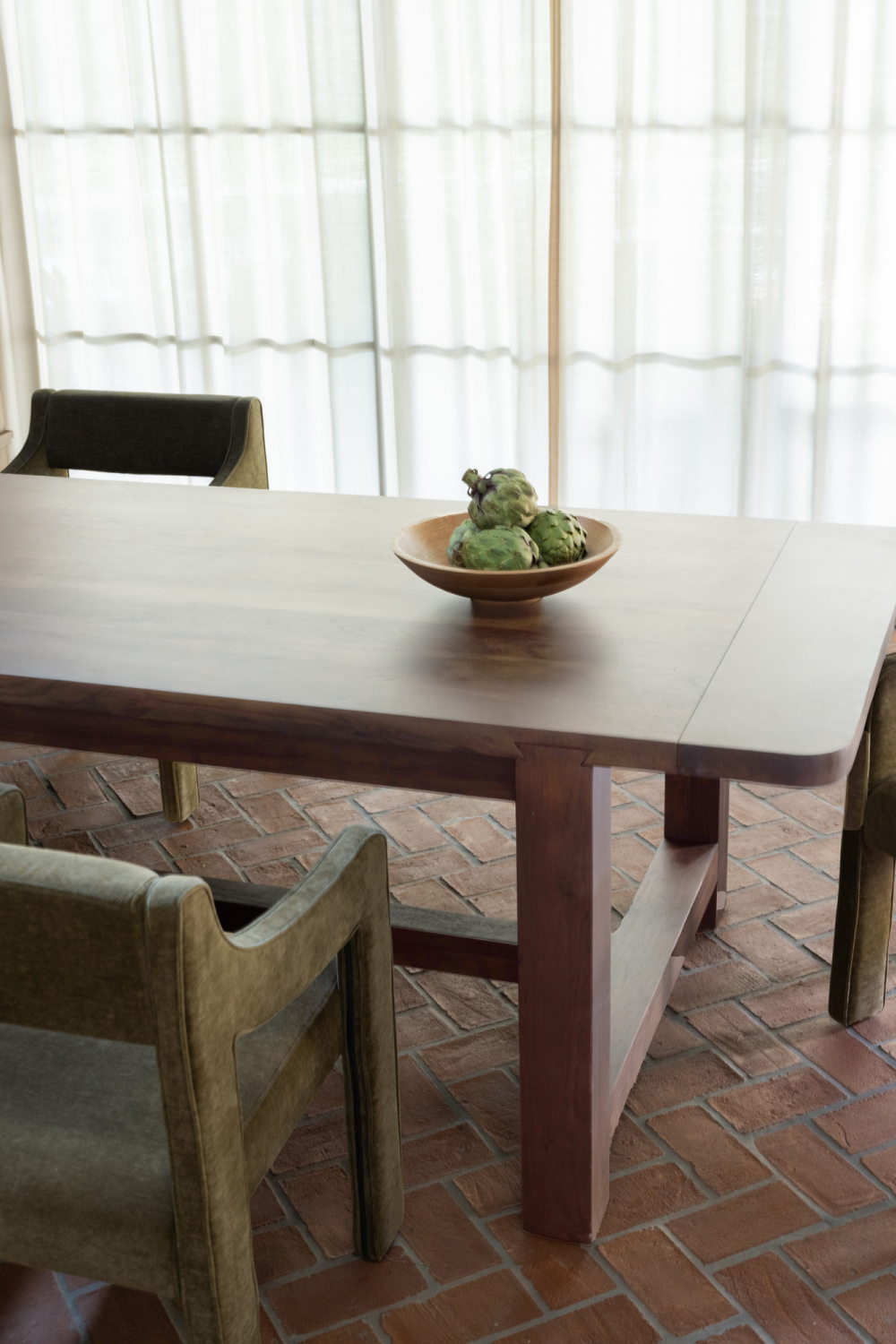   Modern European furniture - Brown Acacia Wood Dining Table S - www.oroa.com | Oroa.com