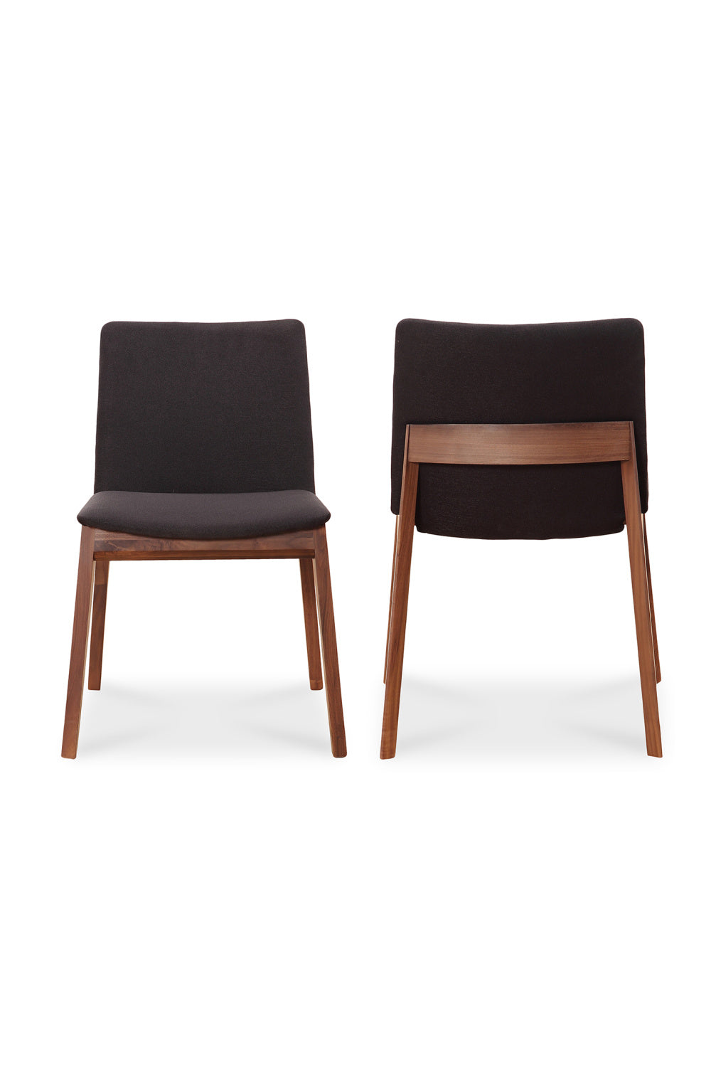   Modern European furniture - American Walnut Framed Dining Chairs (2) - www.oroa.com | Oroa.com