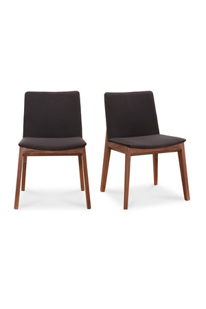   Modern European furniture - American Walnut Framed Dining Chairs (2) - www.oroa.com | Oroa.com