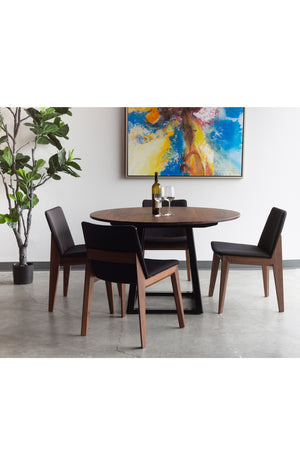   Modern European furniture - American Walnut Framed Dining Chairs (2) - www.oroa.com | Oroa.com
