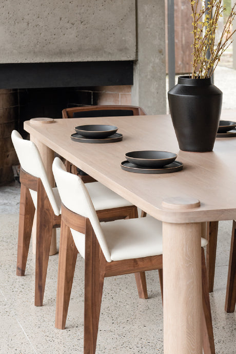   Modern European furniture - American Walnut Framed Dining Chairs (2) - www.oroa.com | Oroa.com
