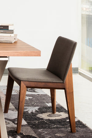   Modern European furniture - American Walnut Framed Dining Chairs (2) - www.oroa.com | Oroa.com