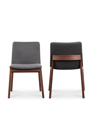   Modern European furniture - American Walnut Framed Dining Chairs (2) - www.oroa.com | Oroa.com