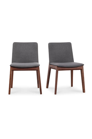   Modern European furniture - American Walnut Framed Dining Chairs (2) - www.oroa.com | Oroa.com