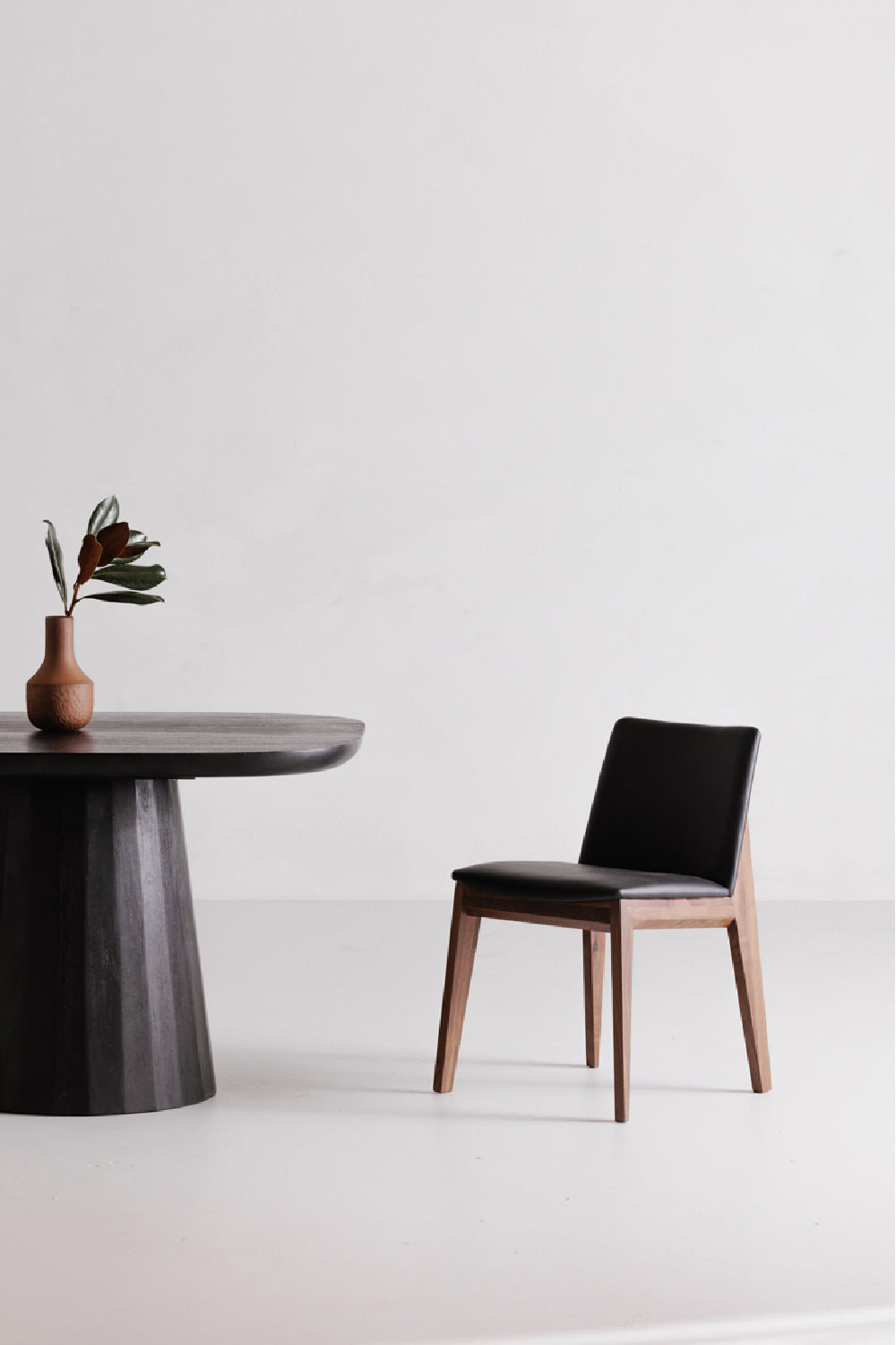   Modern European furniture - American Walnut Framed Dining Chairs (2) - www.oroa.com | Oroa.com