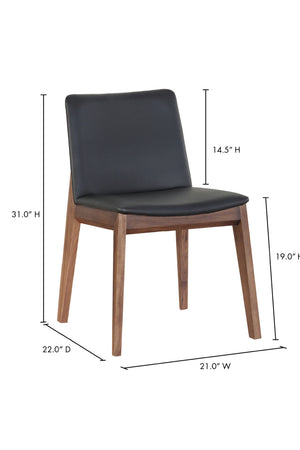   Modern European furniture - American Walnut Framed Dining Chairs (2) - www.oroa.com | Oroa.com