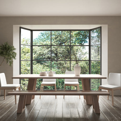   Oak Framed Padded Dining Chairs (2) | Oroa.com