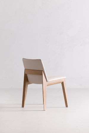   Modern European furniture - Oak Framed Padded Dining Chairs (2) - www.oroa.com | Oroa.com
