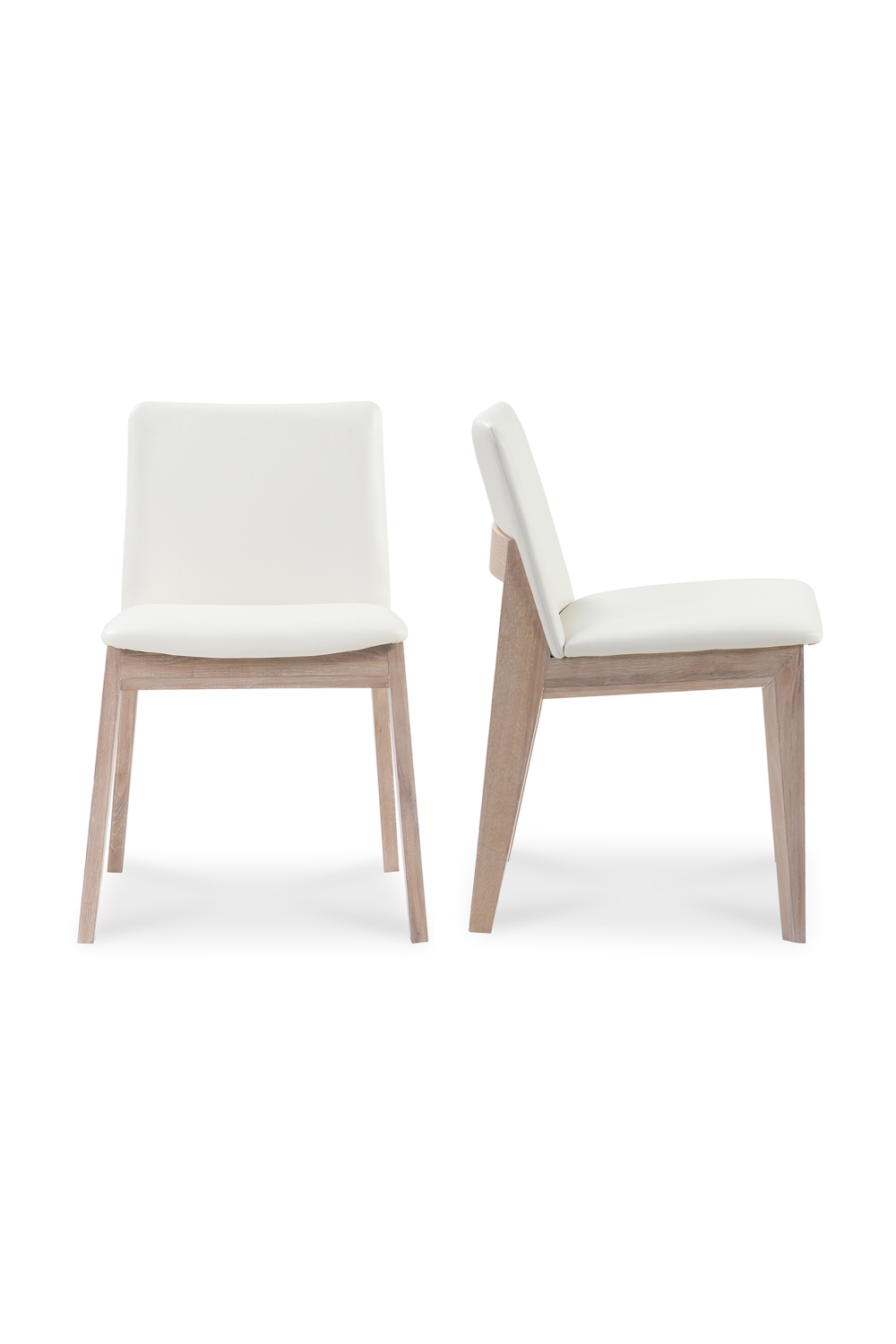   Modern European furniture - Oak Framed Padded Dining Chairs (2) - www.oroa.com | Oroa.com