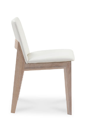   Modern European furniture - Oak Framed Padded Dining Chairs (2) - www.oroa.com | Oroa.com