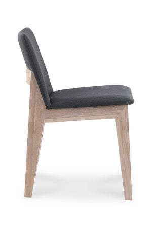   Modern European furniture - Oak Framed Padded Dining Chairs (2) - www.oroa.com | Oroa.com
