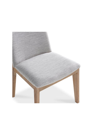   Modern European furniture - Oak Framed Padded Dining Chairs (2) - www.oroa.com | Oroa.com