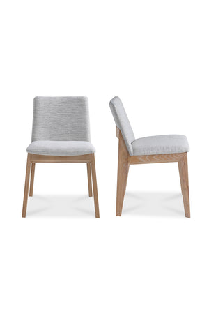   Modern European furniture - Oak Framed Padded Dining Chairs (2) - www.oroa.com | Oroa.com