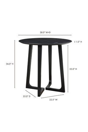   Modern European furniture - Black Solid Ash Counter Table - www.oroa.com | Oroa.com