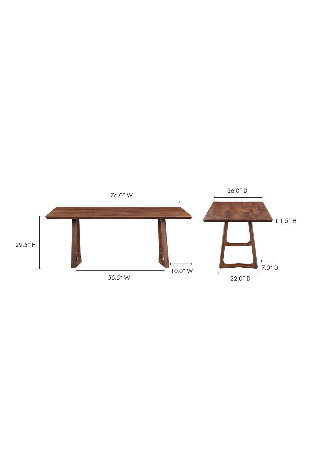  Modern European furniture - Rectangular Wooden Dining Table - www.oroa.com | Oroa.com