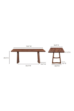   Modern European furniture - Rectangular Wooden Dining Table - www.oroa.com | Oroa.com