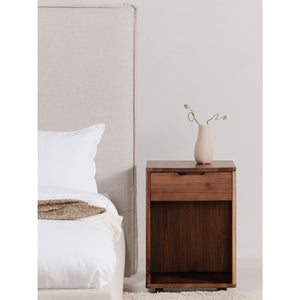   Modern European furniture - Solid Wood 1-Drawer Nightstand - www.oroa.com | Oroa.com
