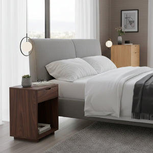   Modern European furniture - Solid Wood 1-Drawer Nightstand - www.oroa.com | Oroa.com