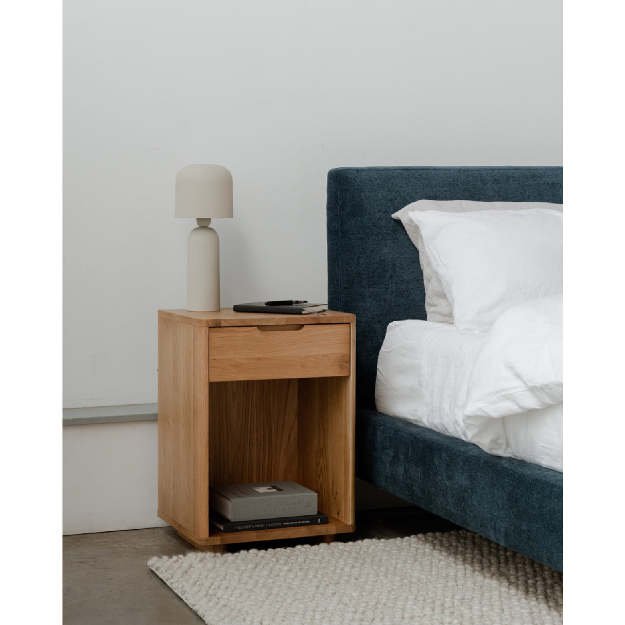   Modern European furniture - Solid Wood 1-Drawer Nightstand - www.oroa.com | Oroa.com
