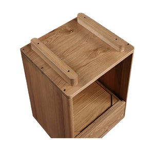  Modern European furniture - Solid Wood 1-Drawer Nightstand - www.oroa.com | Oroa.com