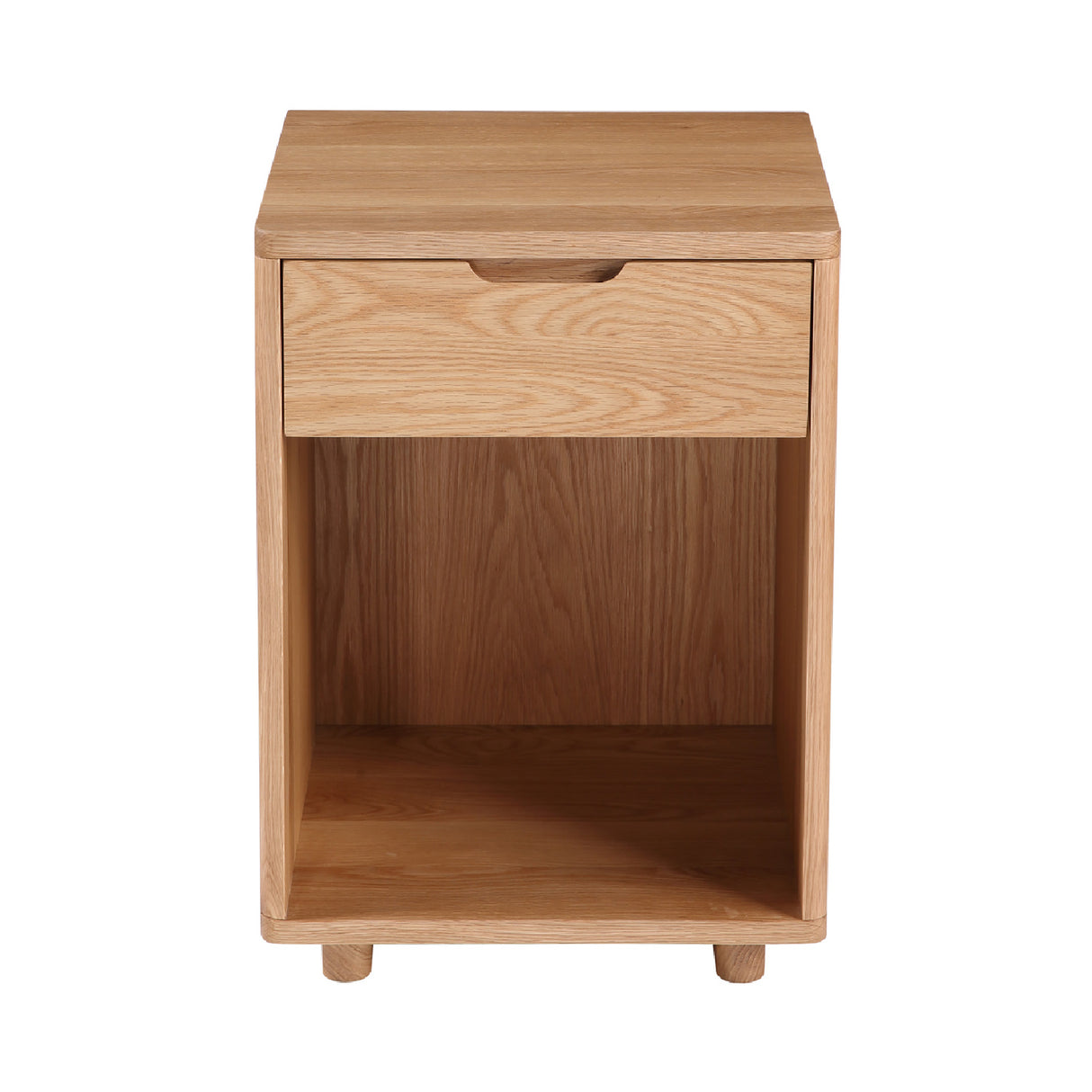   Modern European furniture - Solid Wood 1-Drawer Nightstand - www.oroa.com | Oroa.com