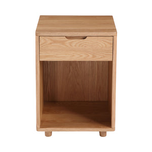   Modern European furniture - Solid Wood 1-Drawer Nightstand - www.oroa.com | Oroa.com