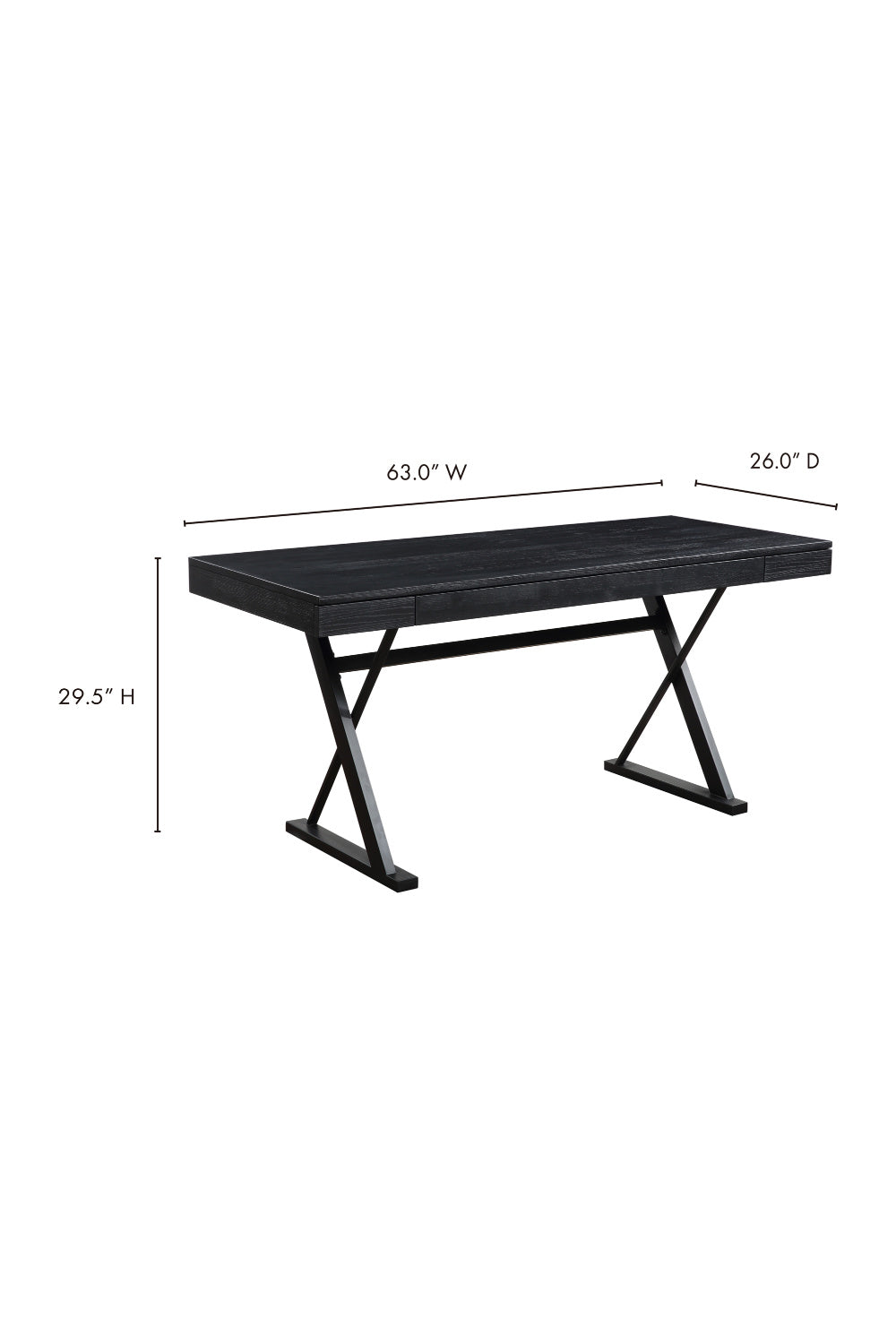   Modern European furniture - Trestle Framed Wooden Desk - www.oroa.com | Oroa.com