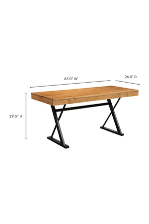   Modern European furniture - Trestle Framed Wooden Desk - www.oroa.com | Oroa.com