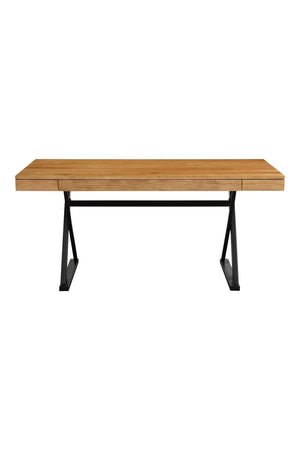   Modern European furniture - Trestle Framed Wooden Desk - www.oroa.com | Oroa.com