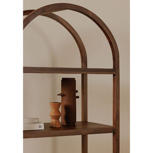   Modern European furniture - Solid Walnut Arched Bookcase - www.oroa.com | Oroa.com