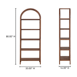   Modern European furniture - Solid Walnut Arched Bookcase - www.oroa.com | Oroa.com