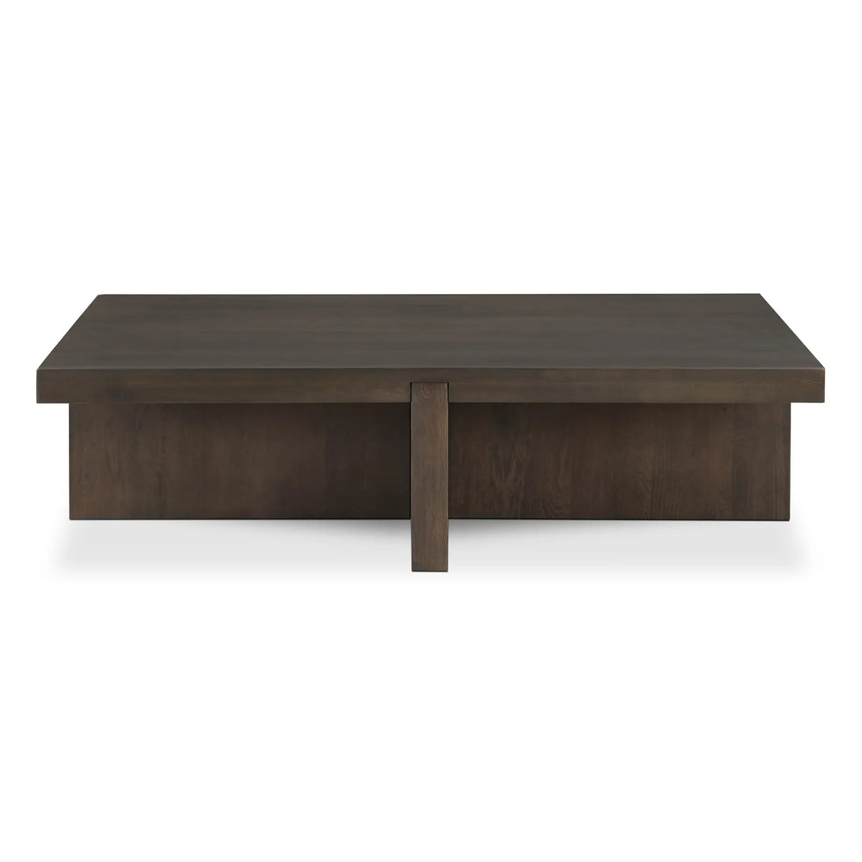   Modern European furniture - Oak Cross-Base Rectangular Coffee Table - www.oroa.com | Oroa.com