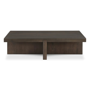   Modern European furniture - Oak Cross-Base Rectangular Coffee Table - www.oroa.com | Oroa.com