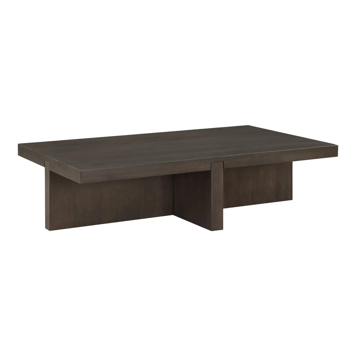   Modern European furniture - Oak Cross-Base Rectangular Coffee Table - www.oroa.com | Oroa.com