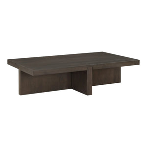   Modern European furniture - Oak Cross-Base Rectangular Coffee Table - www.oroa.com | Oroa.com